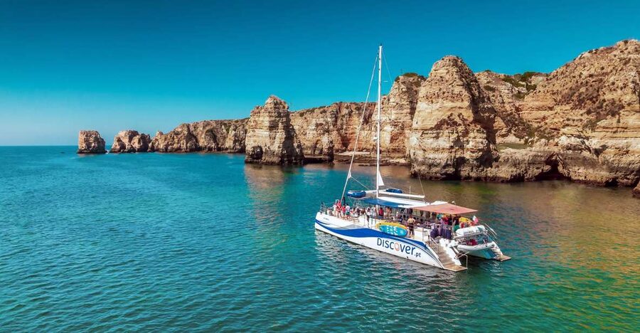 From Lagos: Algarve Golden Coast Cruise - Ponta da Piedade from the water