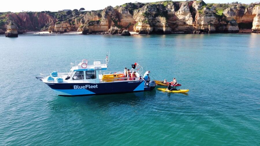 From Lagos: Kayak Experience in Ponta da Piedade - Resting, Swimming, and Returning to Lagos