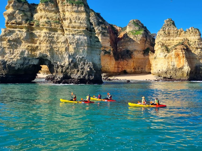 From Lagos: Kayak Experience in Ponta da Piedade - The Boat Ride to the Kayak Launch