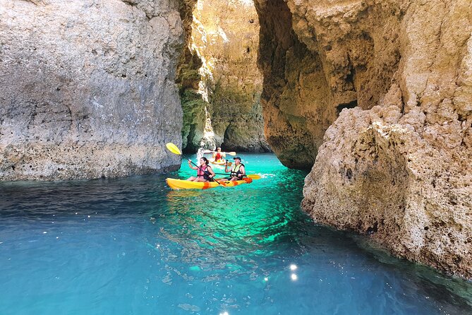 From Lagos: Kayak Tour of Ponta da Piedade Caves on Catamaran - Boarding the catamaran in Lagos