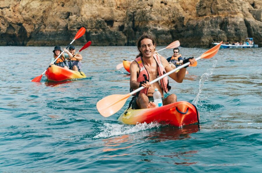 From Lagos: Kayaking and Boat Cave Explorer Tour - The guides and safety setup