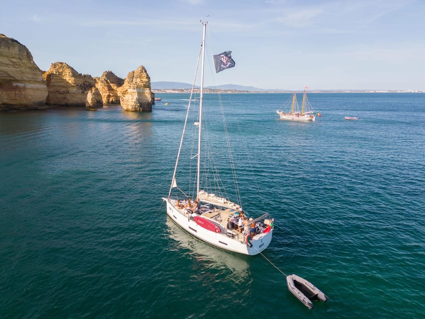From Lagos: Ponta da Piedade Half-Day Yacht Cruise - From Lagos Marina to Porto Mós Beach