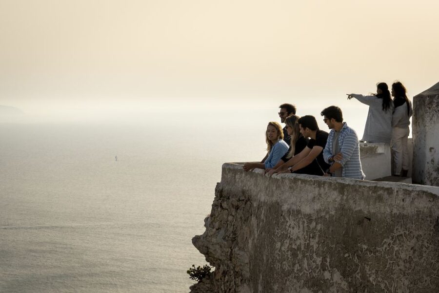 From Lisbon: Day Trip to Porto, Óbidos, and Nazaré - Nazaré and the cliffs above the Atlantic