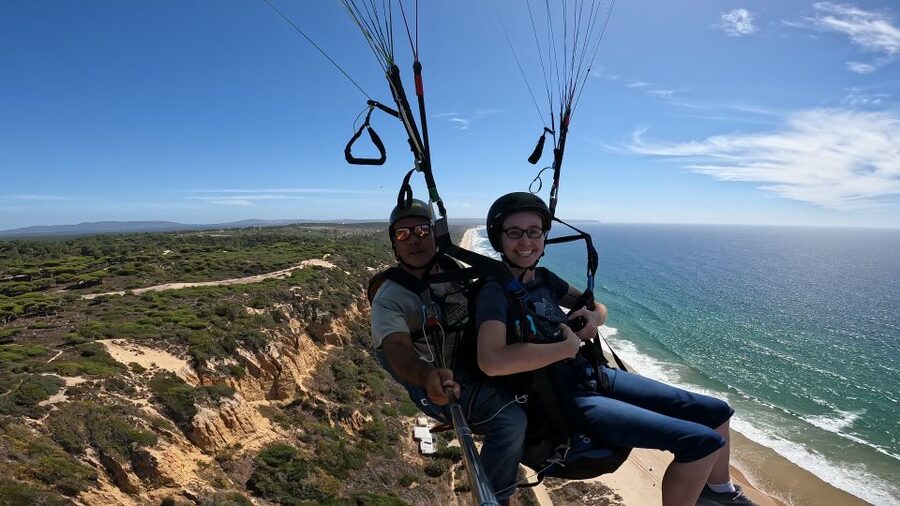 From Lisbon: Paragliding Tandem Flight - The four possible flight locations