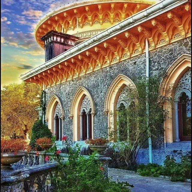From Lisbon: Pena Palace, Regaleira, Sintra & Cascais Tour - Pena Palace and its mountain views