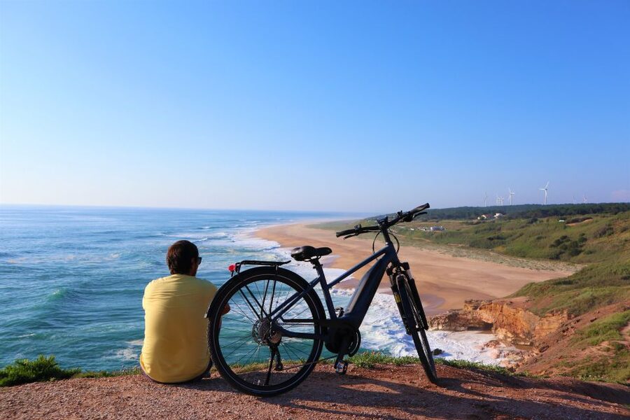 From Nazaré: Self-Guided Half-Day or Full-Day E-bike Rental - South to Serra da Pescaria and São Martinho do Porto