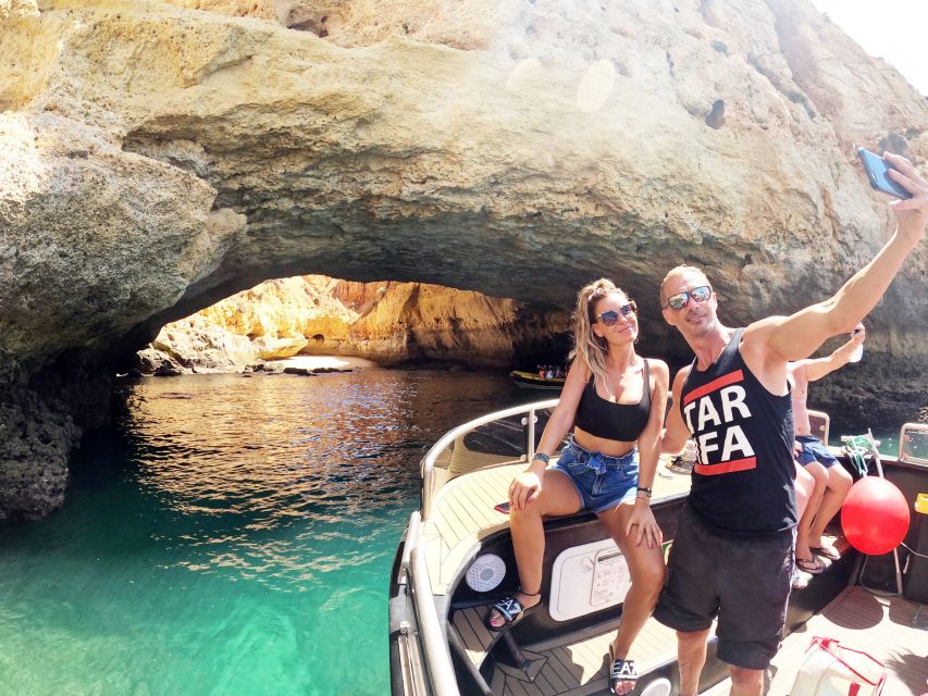 From Portimão: 2-Hour Catamaran Tour to Benagil Caves - The cliffs, beaches, and arches near Marinha