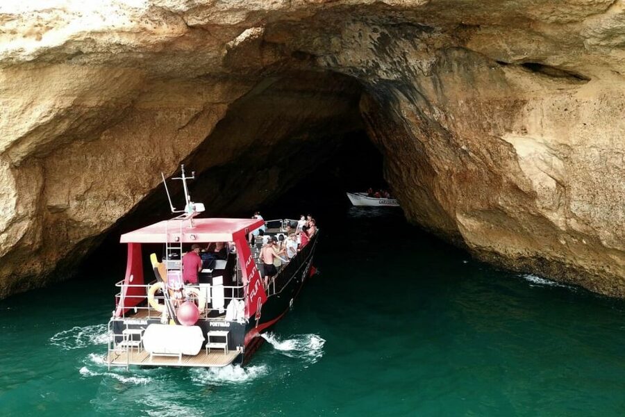 From Portimão: 2-Hour Catamaran Tour to Benagil Caves - Seeing Benagil Cave from the sea