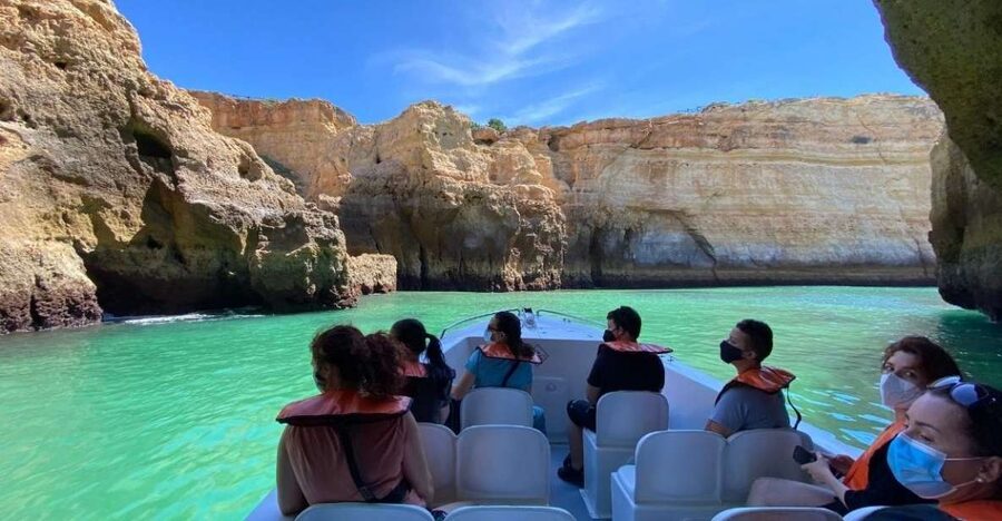 From Portimão: Algar de Benagil and Sea Caves Boat Tour - Leaving Portimão Marina beside the Arade River
