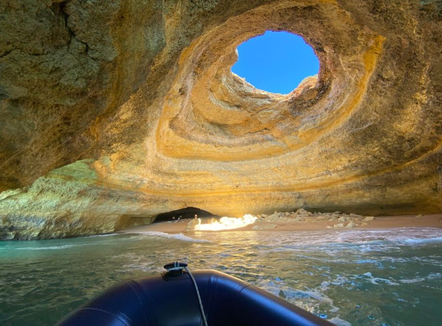 From Portimão: Benagil Sea Caves Boat Tour at Sunrise - Entering Benagil Cave from the water