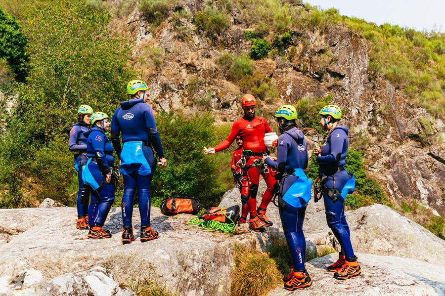 From Porto: Gerês National Park Canyoning Trip - Photos, food, and the end of the route
