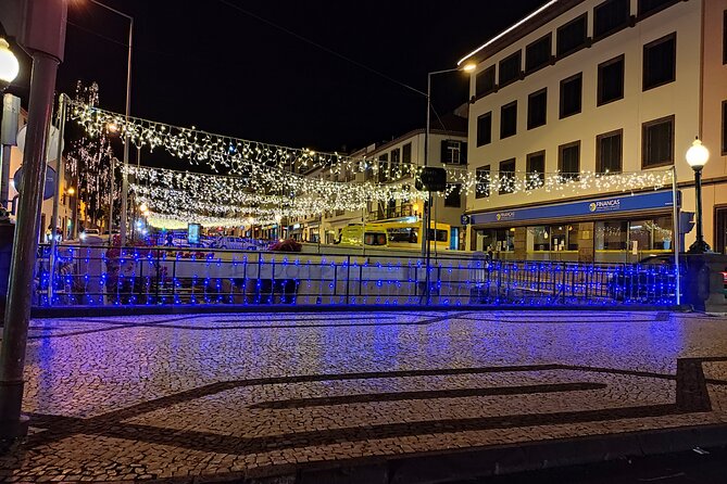 Funchal: Christmas Lights Sightseeing Night Tour - Farmers market, gardens, and the central square