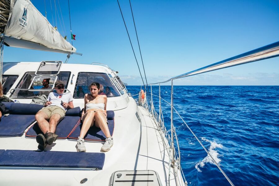 Funchal: Dolphin and Whale Watching by Luxury Catamaran - Cabo Girão, Madeira’s cliff above the Atlantic