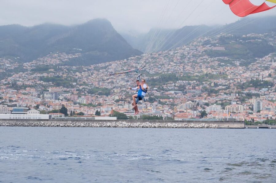 Funchal: Parasailing Tour on the Coast of Madeira Island - Taking off from Pier 8 in central Funchal