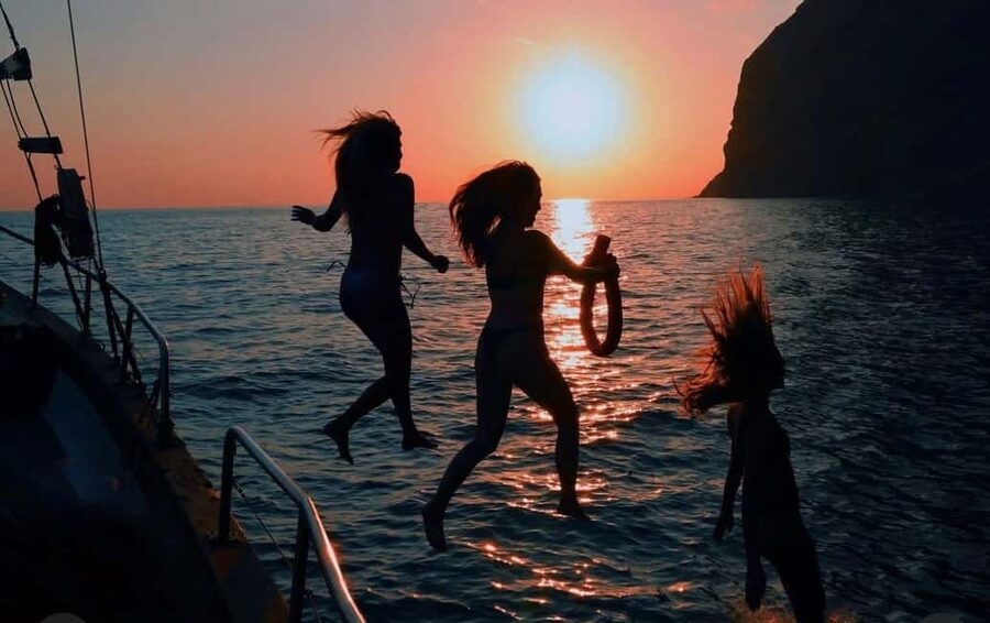 Funchal: Sunset Tour on Traditional Madeiran Boat w/ Drinks - Madeira’s coast from the water