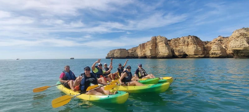 Kayak Tour Unexplored Caves + Benagil Cave - Small groups make a real difference