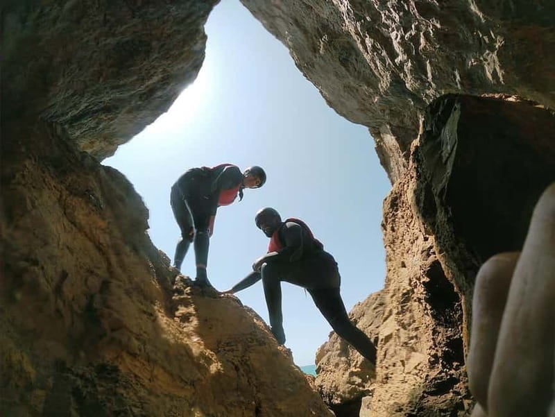 Lagos: Algarve Coasteering and Snorkeling Adventure - Reaching the wilder coast near Sagres