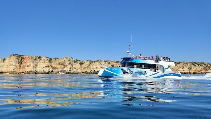 Lagos: Dolphins & Caves - Catamaran - Along the Algarve cliffs and caves