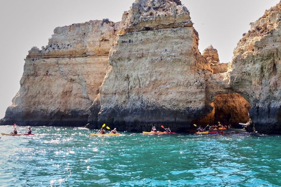 Lagos: Guided Kayak Tour - The beach stop and clear-water break