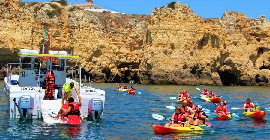 Lagos: Kayaking Tour - Learning to Kayak Before the Caves