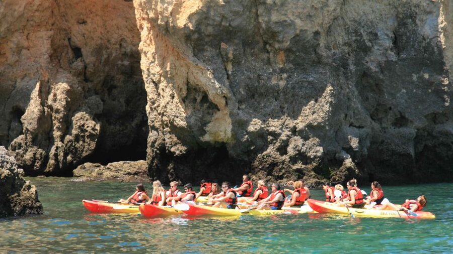 Lagos: Kayaking Tour - A Swim Stop From the Catamaran