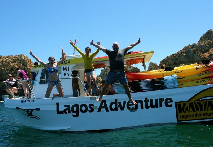 Lagos: Kayaking Tour - The Catamaran Ride Sets the Pace