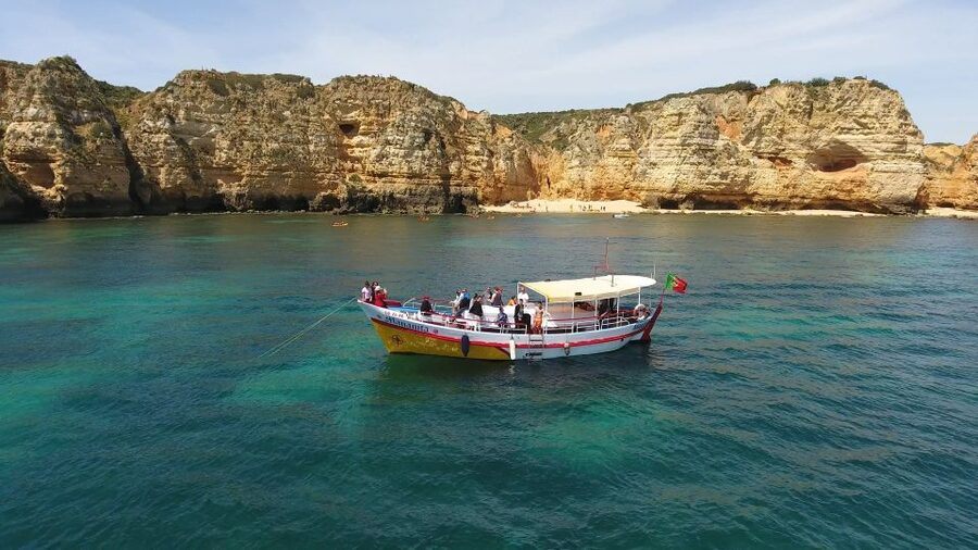 Lagos: Ponta da Piedade Cave and Coastal Tour - The smaller boat and the cave visit