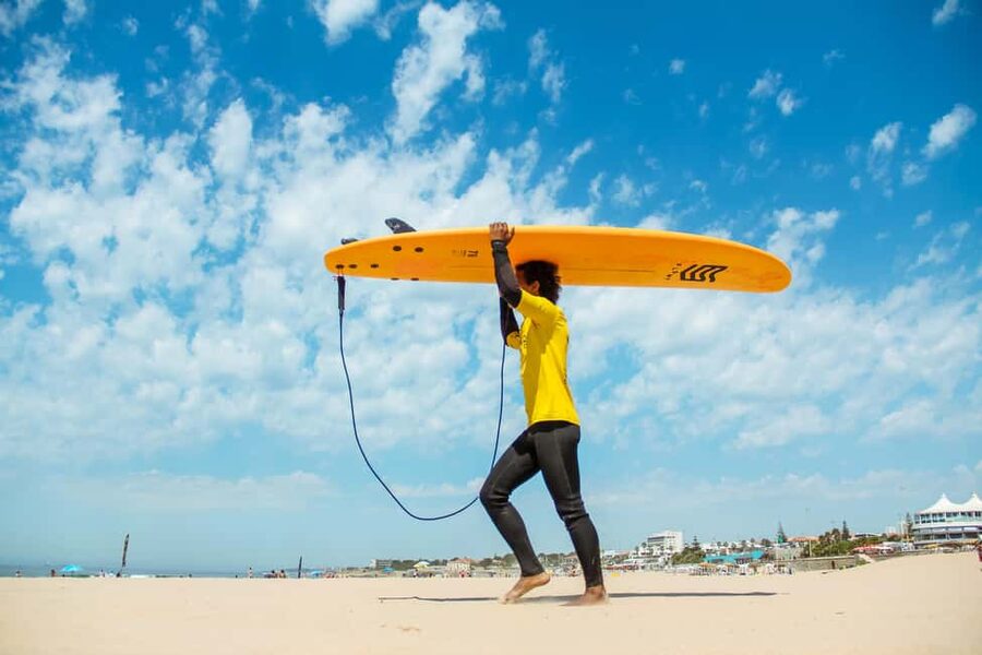 Lisbon: 1.5-Hour Surf Lesson - The beach briefing and first board skills