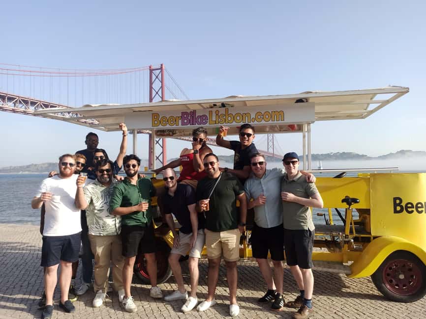 Lisbon: 1-Hour Beer or Sangria Bike Sightseeing Tour - The Tejo River and Lisbon’s broad riverfront
