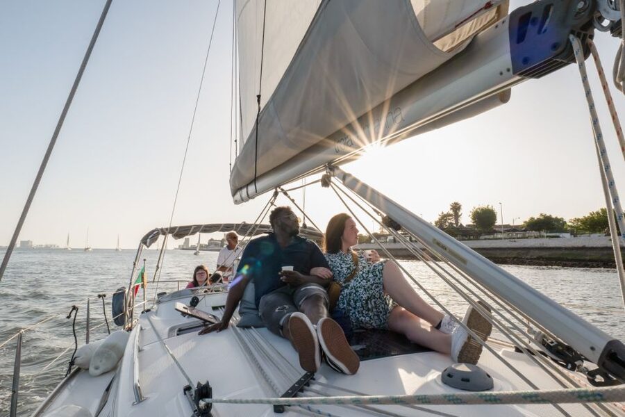 Lisbon: Daytime/Sunset/Night City Sailboat Tour with Drink - Leaving Belém With the Discoveries in View