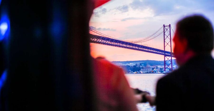 Lisbon: Disco Night Cruise with DJ and Open Bar - Commerce Square and the first turn onto the Tagus