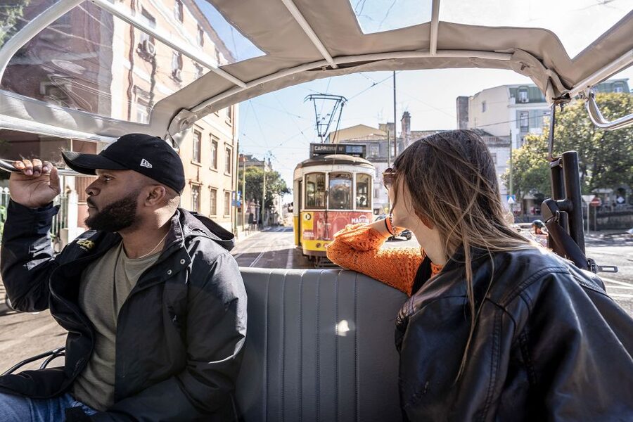 Lisbon: Guided Tuk-Tuk Tour Along the Historic Tram Line 28 - Alfama and Graça from a comfortable seat