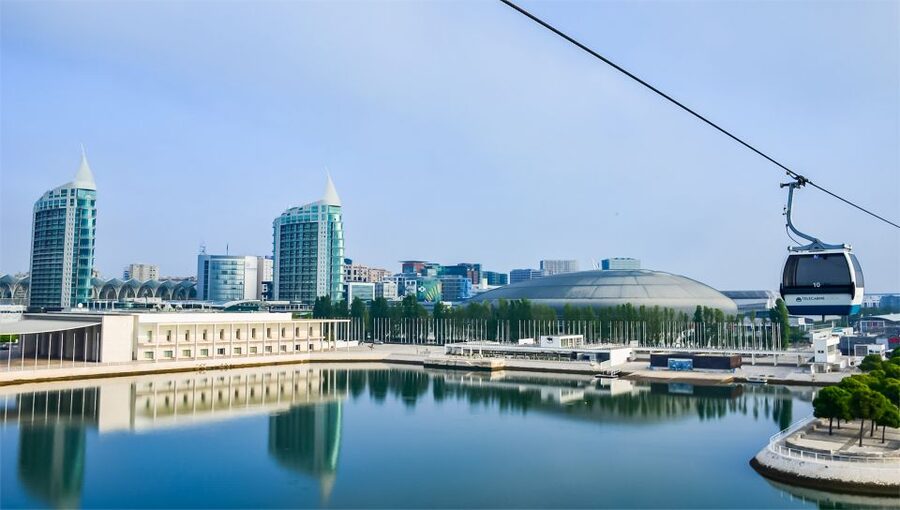 Lisbon: Nations Park Gondola Lift Cable Car Round Trip - What you see from the cabin