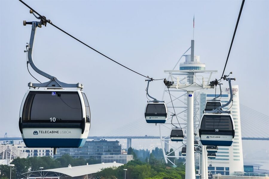 Lisbon: Nations Park Gondola Lift Cable Car Round Trip - The 8 to 12 minute journey