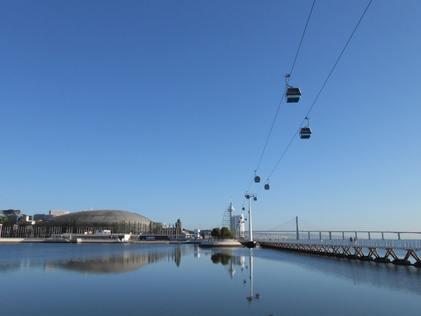 Lisbon: Nations Park Gondola Lift One-Way Cable Car - What you see from 30 meters above the Tagus