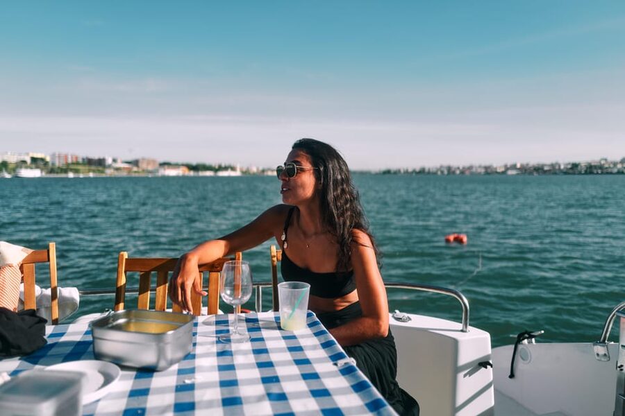 Lisbon: Private Luxury Catamaran Tour with Welcome Drink - The Belém departure and the first river views