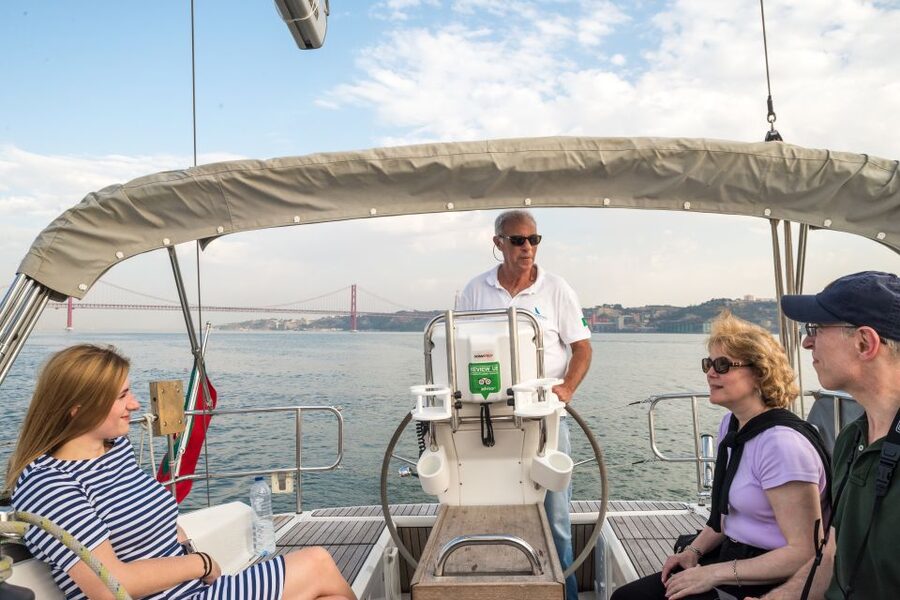 Lisbon: Private Sunset Cruise on the Tagus River with Drink - Lisbon’s historic center from the Tagus
