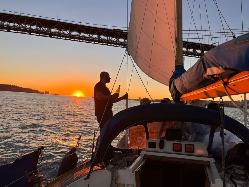Lisbon: Sailboat Sunset Tour with a Drink - Belém Tower and the Discoveries monument
