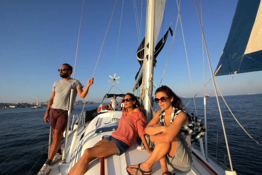 Lisbon: Sailing Tour with Wine and Snacks - A sailboat, not just a sightseeing cruise