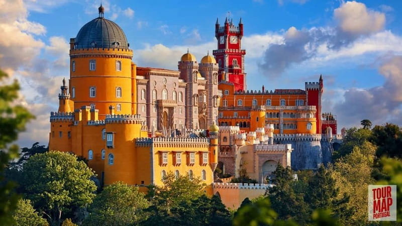 Lisbon: Sintra, Pena Palace, Moorish Castle & Regaleira Tour - Pena Palace, Portugal’s colorful hilltop showpiece