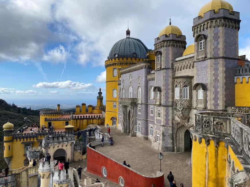 Lisbon: Sintra Tour with Pena Palace and Quinta da Regaleira - Pena Palace and the high views over Sintra
