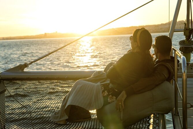 Lisbon: Sunset Catamaran Boat Tour with Music and Drinks - The Champalimaud Foundation and Belém waterfront