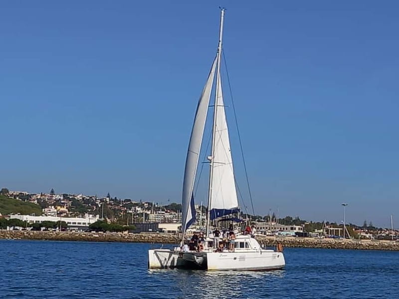 Lisbon: Sunset Catamaran Cruise with Drinks - The Monument to the Discoveries and Champalimaud Foundation