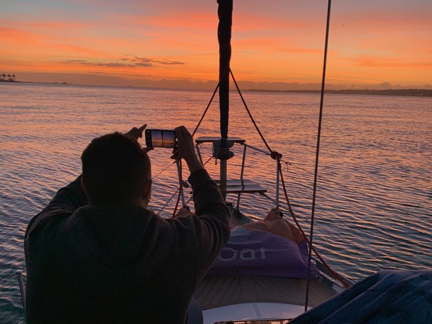 Lisbon: Sunset Sailing Cruise with Wine - Sunset timing and the cold-water warning