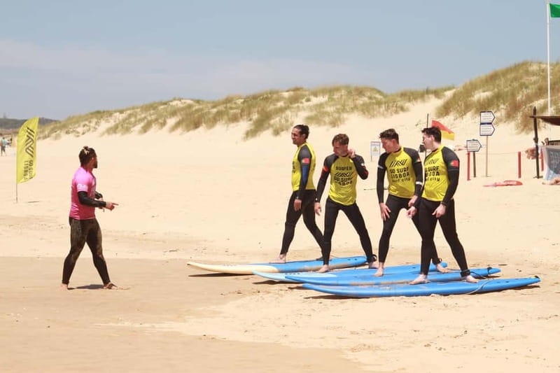 Lisbon: The Surf Instructor - surf lessons with transfer - Two hours of coaching in the water