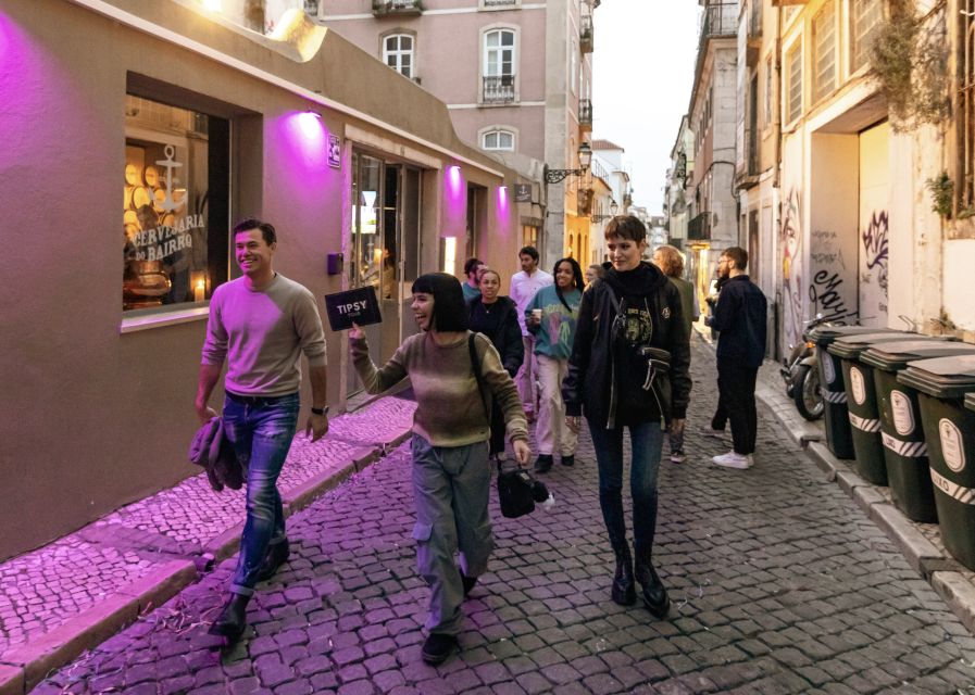 Lisbon: Tipsy Tour Fun Bar Crawl with a Local Guide - The club finish in Bairro Alto