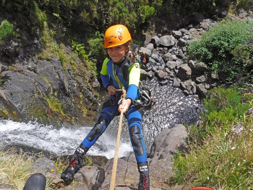 Madeira: Beginner (Level 1) Canyoning Experience - From Funchal Hotel Pickup to the Ecological Park