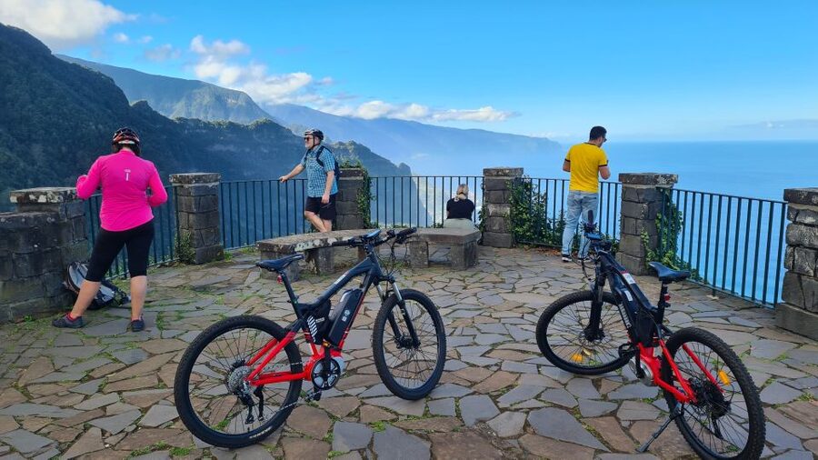 Madeira: Guided E-bike Tour of the North Coast - The final viewpoint over Ponta Delgada