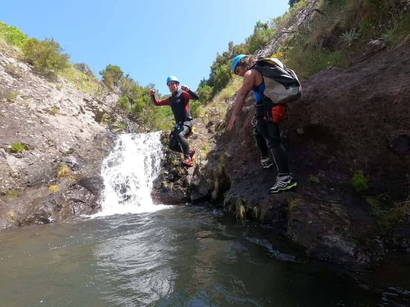 Madeira : Ribeira das Cales Canyoning (Level 1) - Clear spring water and natural pools