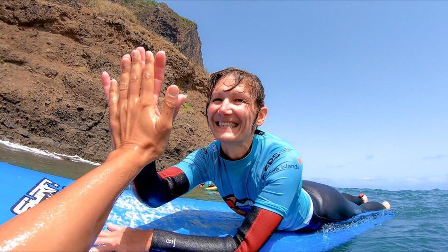 Madeira: Surf Lessons for All Levels - The beach access deserves a practical warning